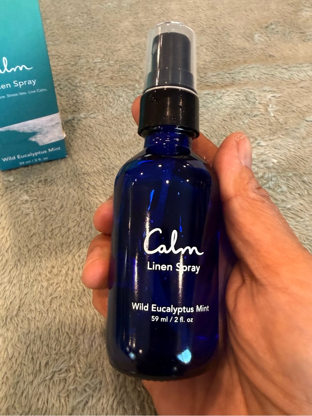 Calm Wild Eucalyptus Mint Linen Spray 2 fl oz 59 ml New in Box